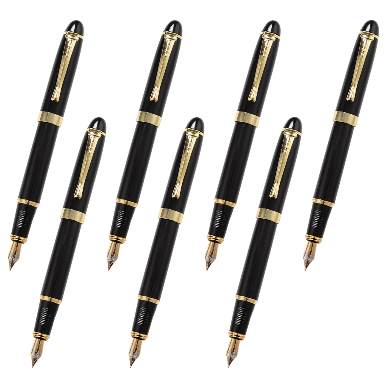 Wholesale Office Luxury black business fountain pen calligraphy student signature pen custom logo pen