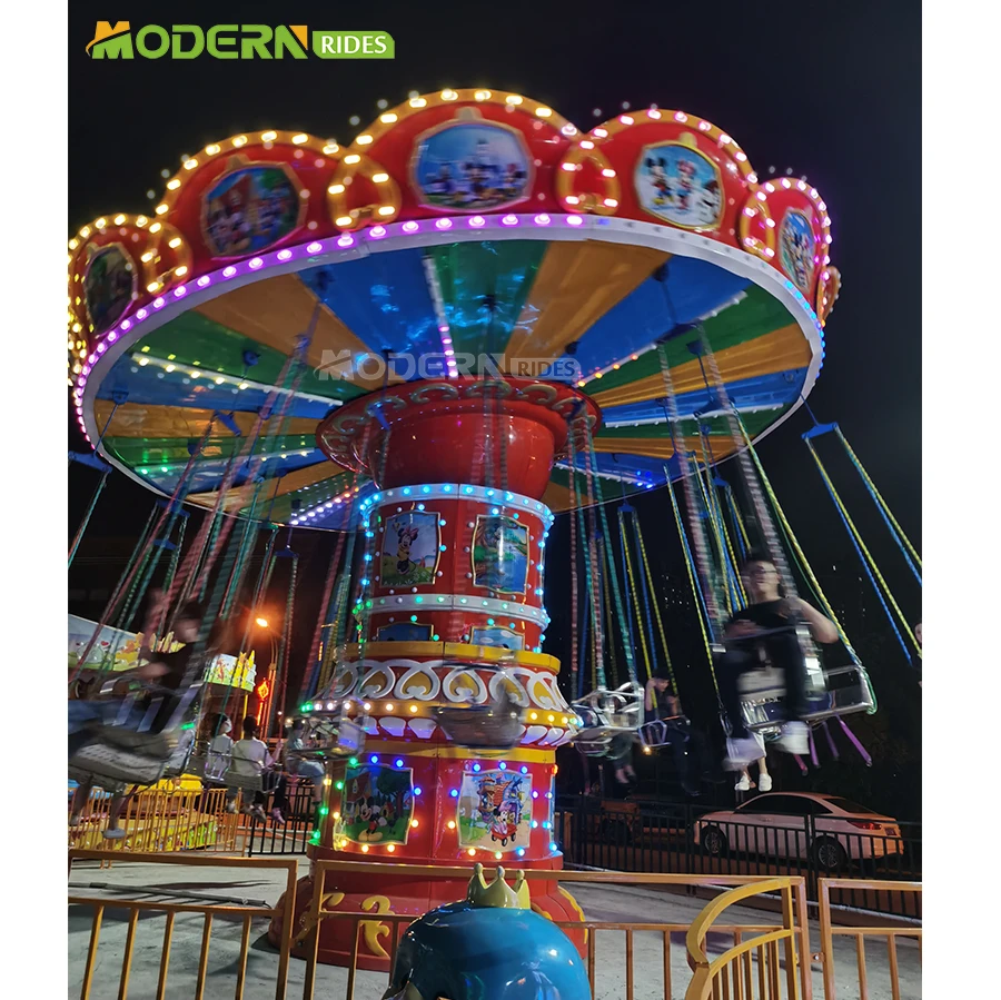 Thrill amusement park theme park equipment luna park Carnival Rides kids carnival rides flying chair ride for sale