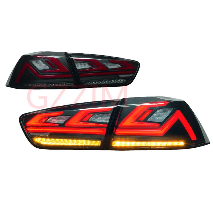 Led Rear Bumper Reflector Lights with Flow Brake Turn Signal Lamp for Lancer 2007-20018