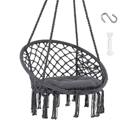Hammock Chair with Pocket for Books and Ipad  Use Put Hanging Chair Swing  Garden Chair Hanging Swing