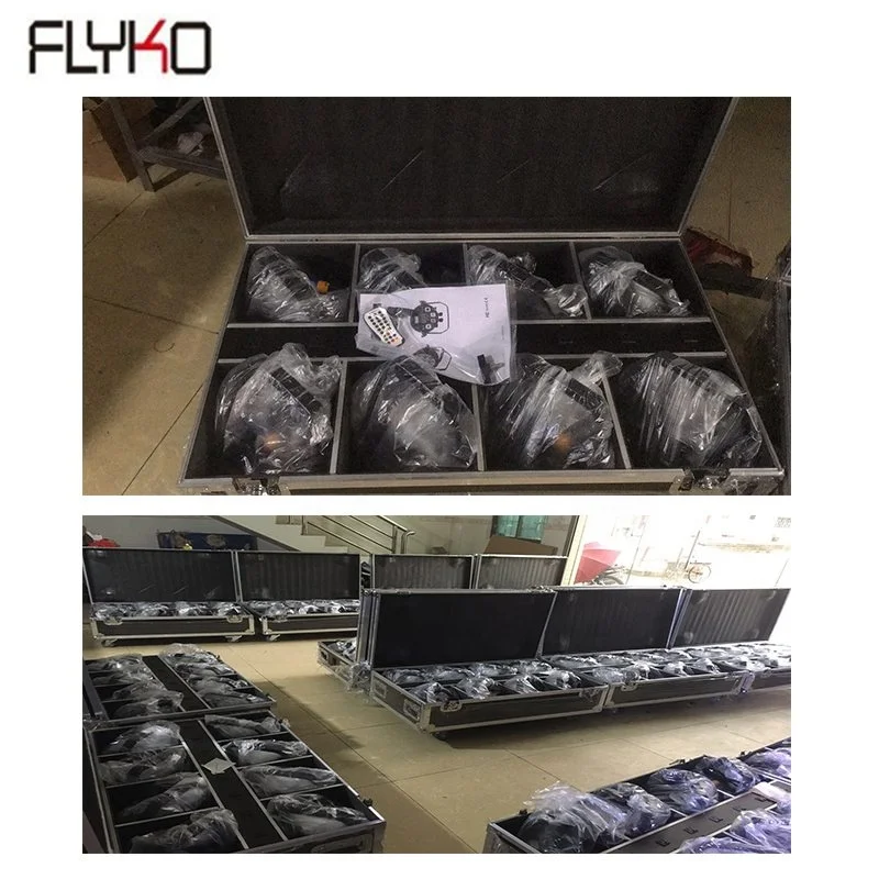 Профессиональный уличный dmx водонепроницаемый 12x18 Вт с батарейным питанием par light 6 в 1 для DJ киосков Бар Диско