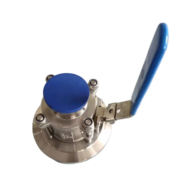China Low Price Sanitary tow way 3 Pieces tank bottom ball valve, DN200 DN300 DN400 DN500, stainless steel 304/316 ball valve