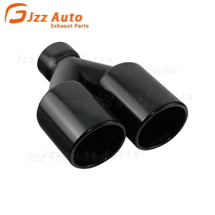 JZZ good quality and good price flame thrower black stainless steel dual exhaust tips