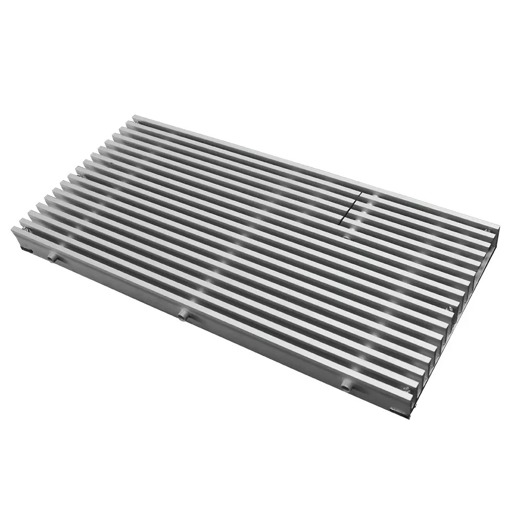 Anodized aluminum floor ducting vent grille for hvac system