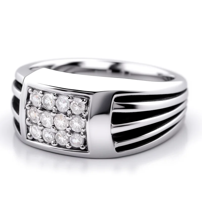 Kerry Luxury Design Unisex 925 Sterling Silver Ring High end Zircon Fashion Jewelry