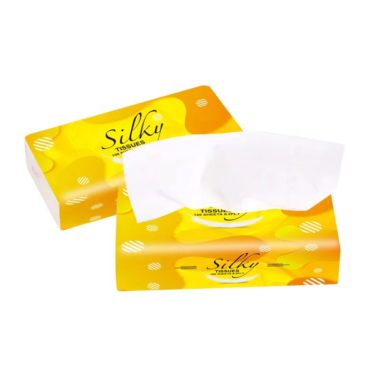 Custom logo Japan 2plys soft 100 sheets 18*19cm/19*19cm/20*19cm Paper OEM facial tissue