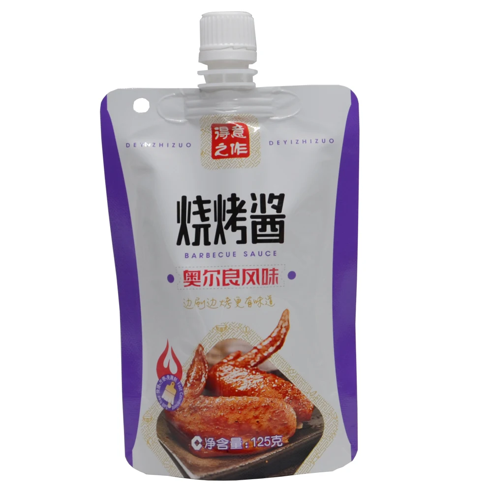 Colorful Custom printed  spout clear drink reusable food spout pouch plastic liquid stand up pouch with spout