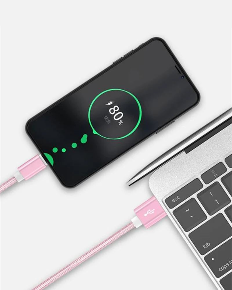  1 м/2 м нейлоновый Плетеный Usb-кабель типа C для быстрой зарядки оптовая продажа кабель Micro Usb V8 и передачи данных мобильного телефона Iphone 12 Pro
