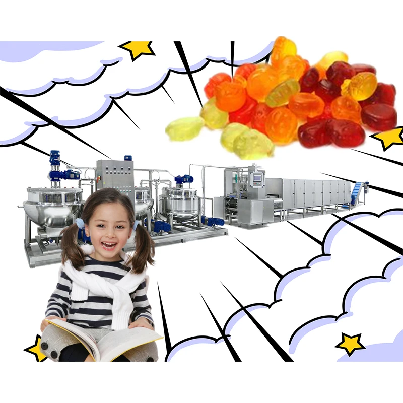 Gummy bear depositor candy making machine fully-automatic gummy candy servo driven soft candy depositing machine PLC control