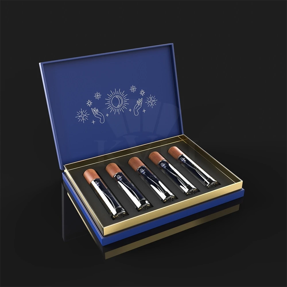 Large Magnetic 4 5 6 8 Bottles Cosmetic Skincare Serum Syringe Concentrate Box Luxury enzyme Supplement Box Spray Bottle Package