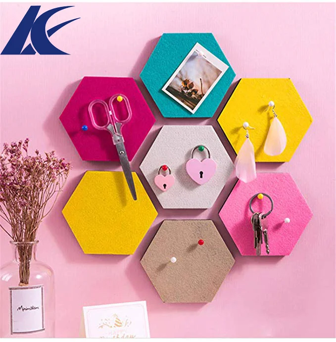 
home decor diy multifunctional wall stickers felt pin board 