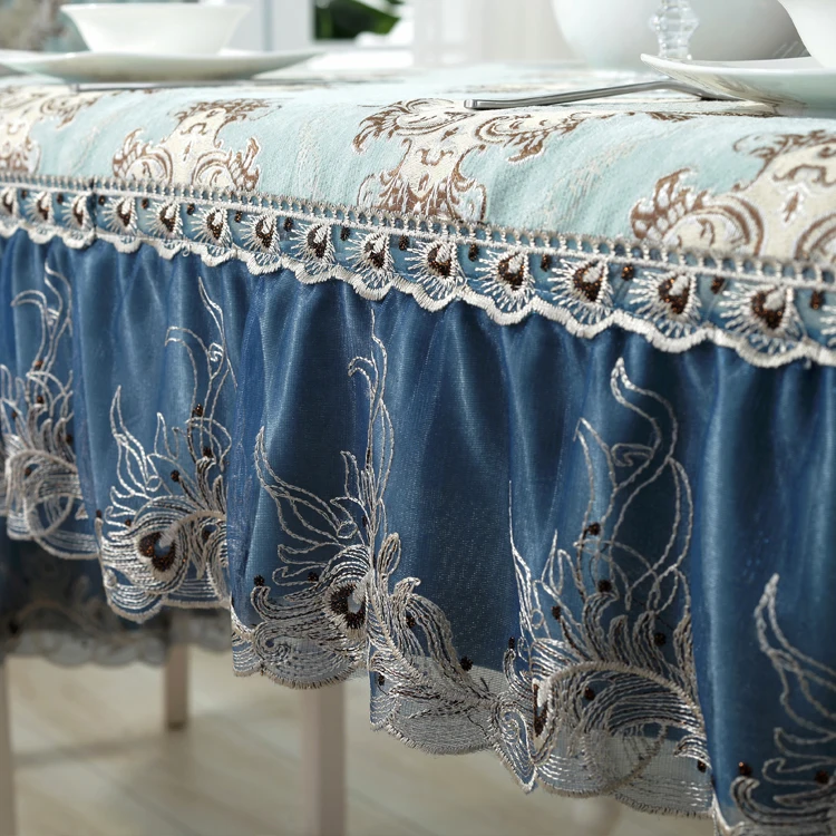 
Jacquard design tablecloth table cloth wedding mat flower pattern table cover 