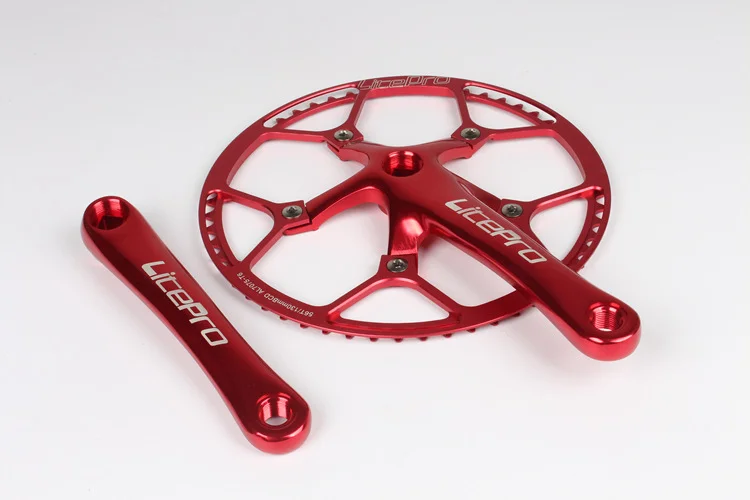 Litepro Chain ring Crankset 130 BCD Folding Bike BMX Single Speed Chainwheel 170mm Crank tooth 45T 47T 53T 56T 58T