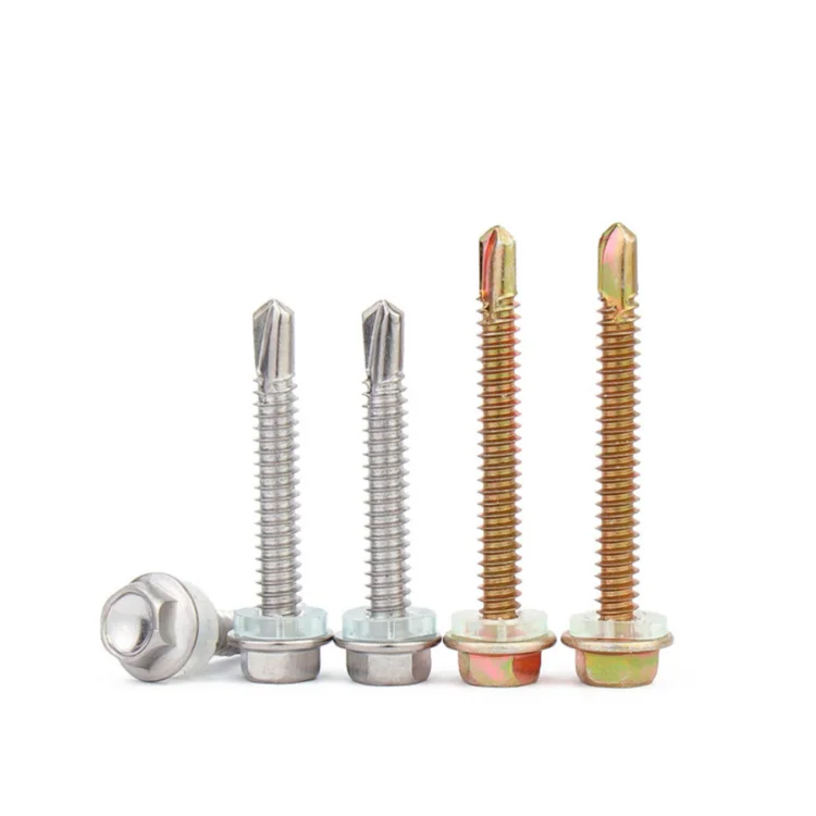 Galvanized Hex flange head Self drilling Building Roofing Screws Hex Head Self Drilling Screws Tek Screws Tornillos
