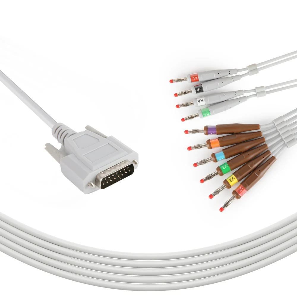 Фабричный Edan SE-301 SE-601A 12- lead EKG cable ECG Cable и провода для Machine