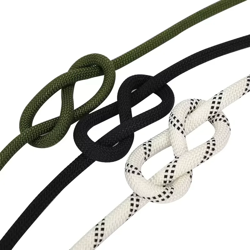 Professional 10.5m Abrasion Resistant Sail Camping Hammock Climb Cord Fishing Static Nylon Braided Rope