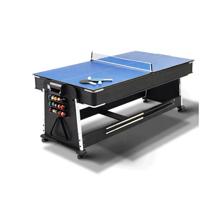 Factory Customize 7 Ft 4 in 1 Multi Game Table Fancy Game Billiards Pool Tables For Game Rooms