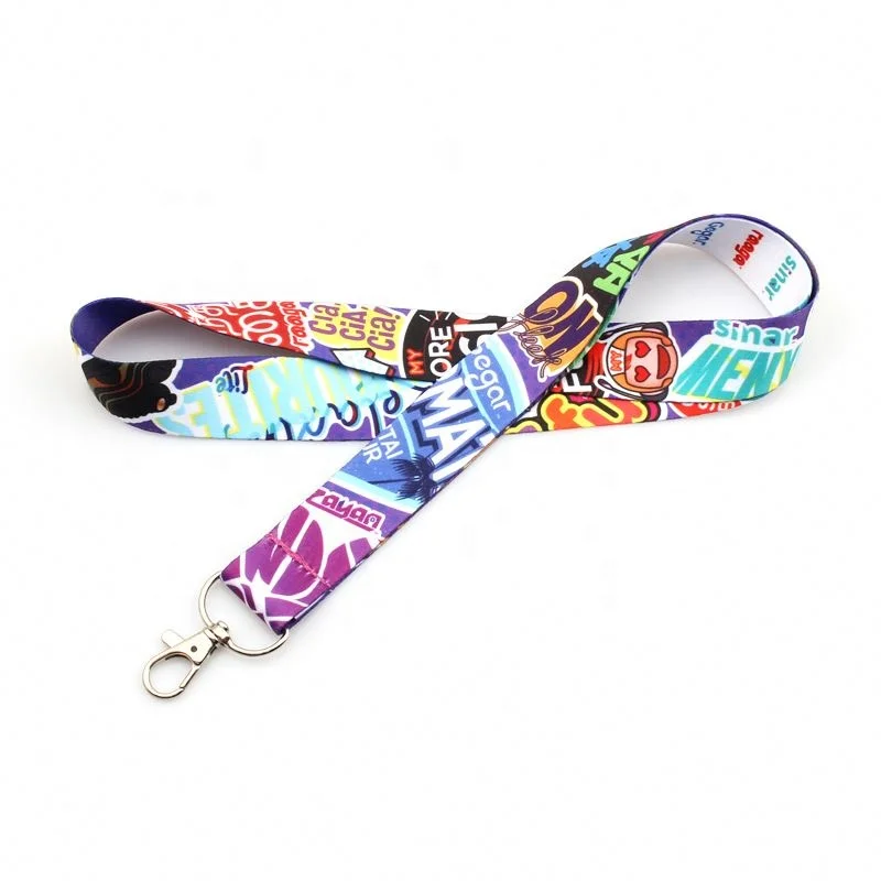 Custom Polyester Keychain Children Love Disneyer Lanyards