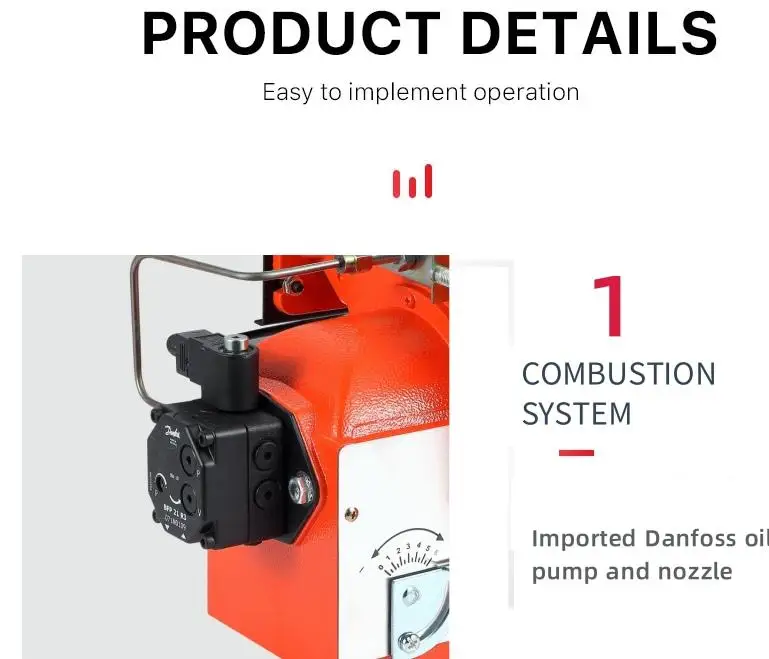 Career CX26 Cheap and practical light oil burner waste oil burner for industrial boiler diesel burner