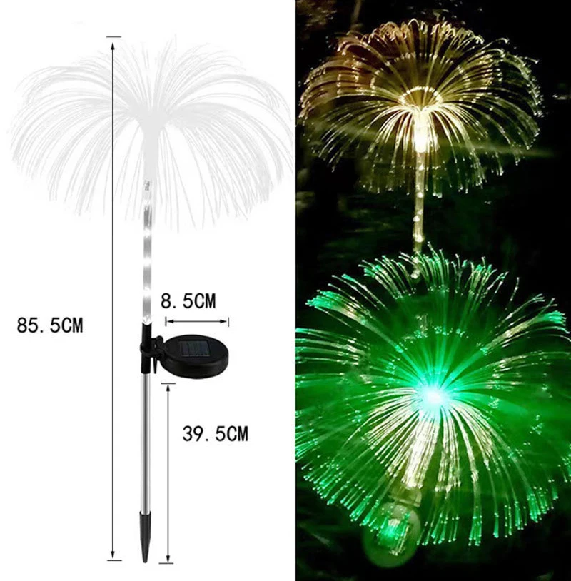 Solar Firework Light Garden Holiday Party Wedding Landscape Security Light Villa Park Decor Solar Light