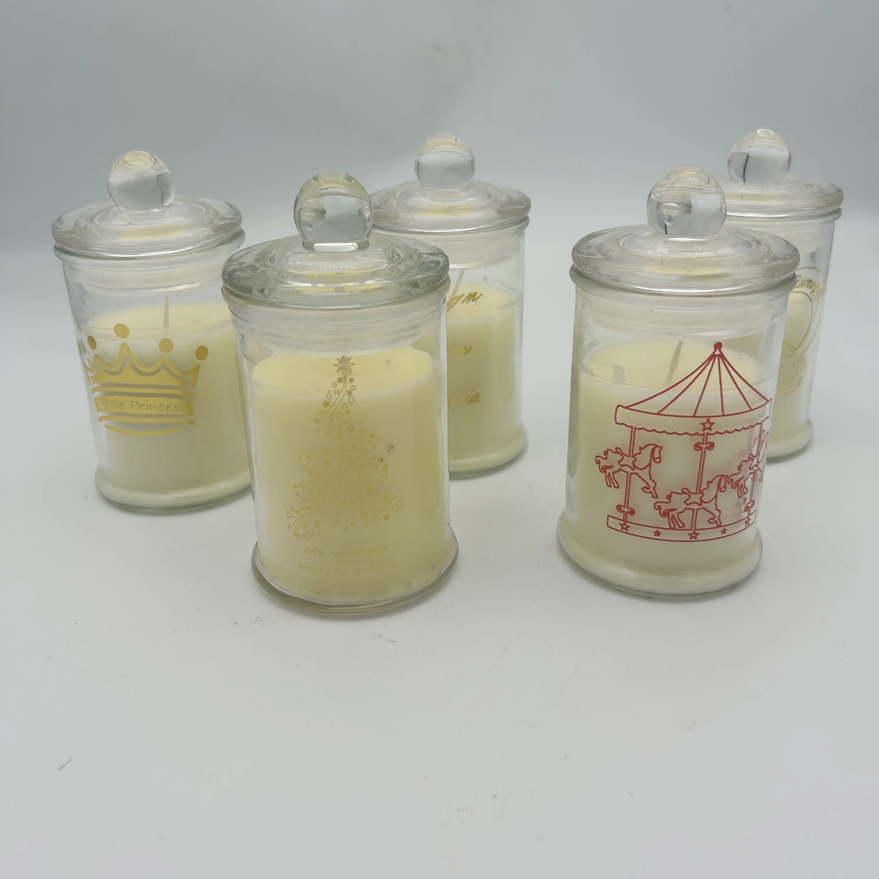 Neutral Ceramic Cup Christmas Deer Candle Cup Handmade Soy Wax Scented Candle