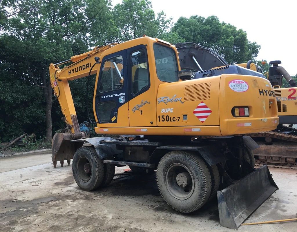 Used Hyundai R150W-7 Wheel Excavator for sale
