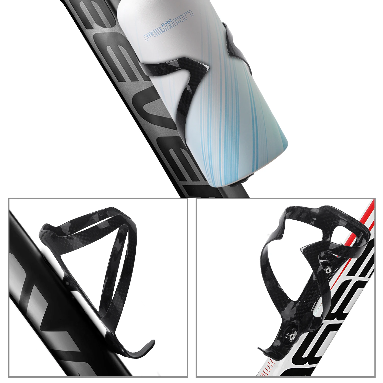  2021 Hot Bike Water Bottle Cage Carbon Fiber Lightweight Bicycle for