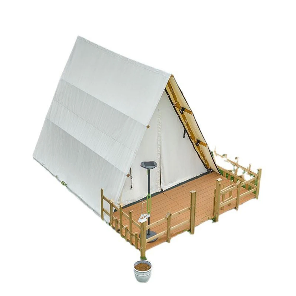 High Quality Luxury Glamping Pyramid Tent Rainproof  Outdoor Camping Bell Tent