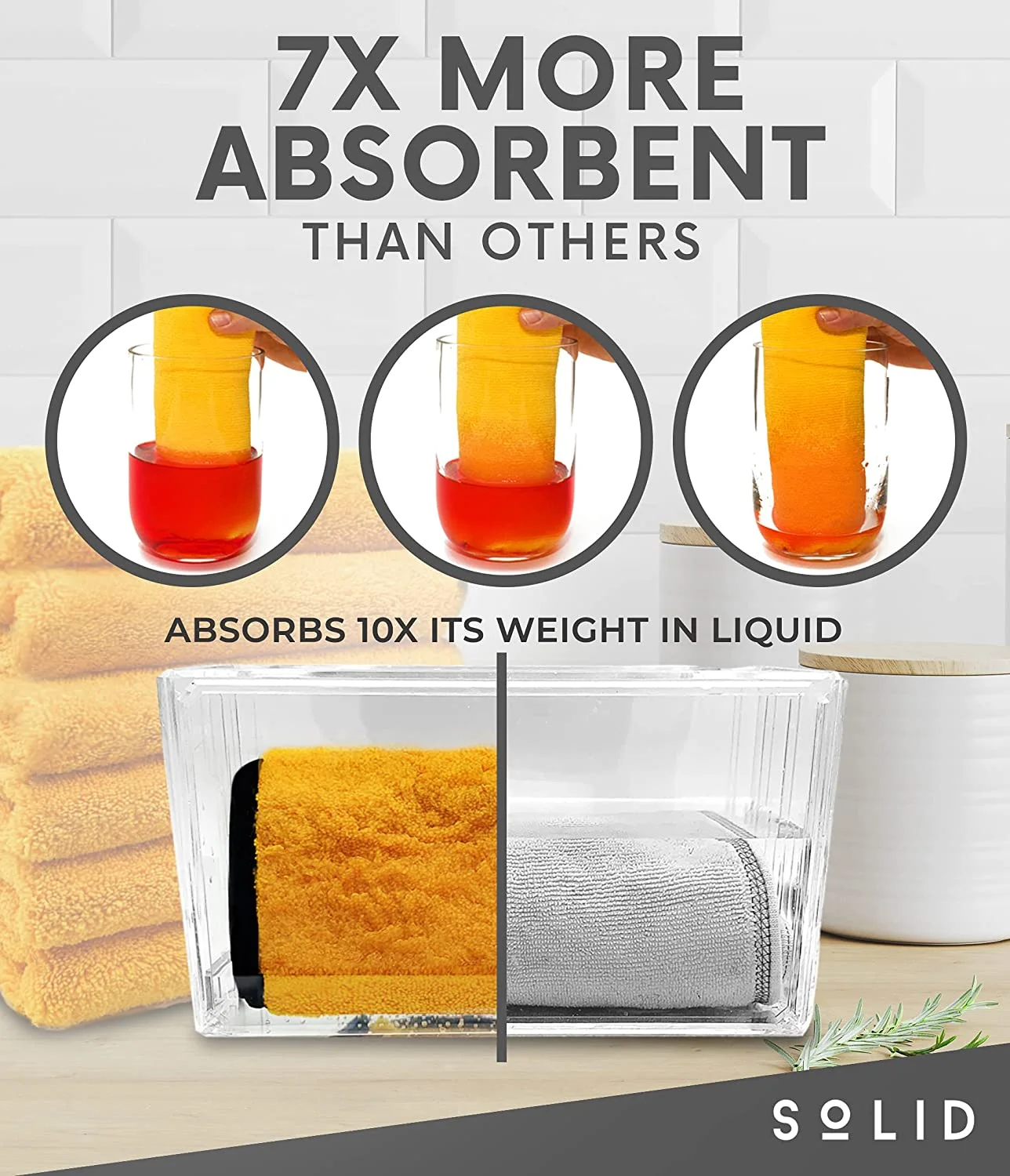 Custom logo microfiber towel ring dry towel reusable cleaning fast dry cleaning