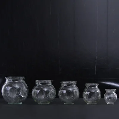 Wholesale High Quality Chinese Traditional Fire Cupping For Acupuncture Massage 5 Sizes Glass cupping cups