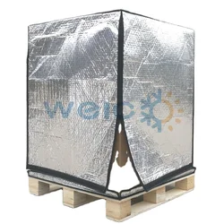 Insulation Material Reusable Waterproof Thermal Insulated Pallet Cover For Transportation