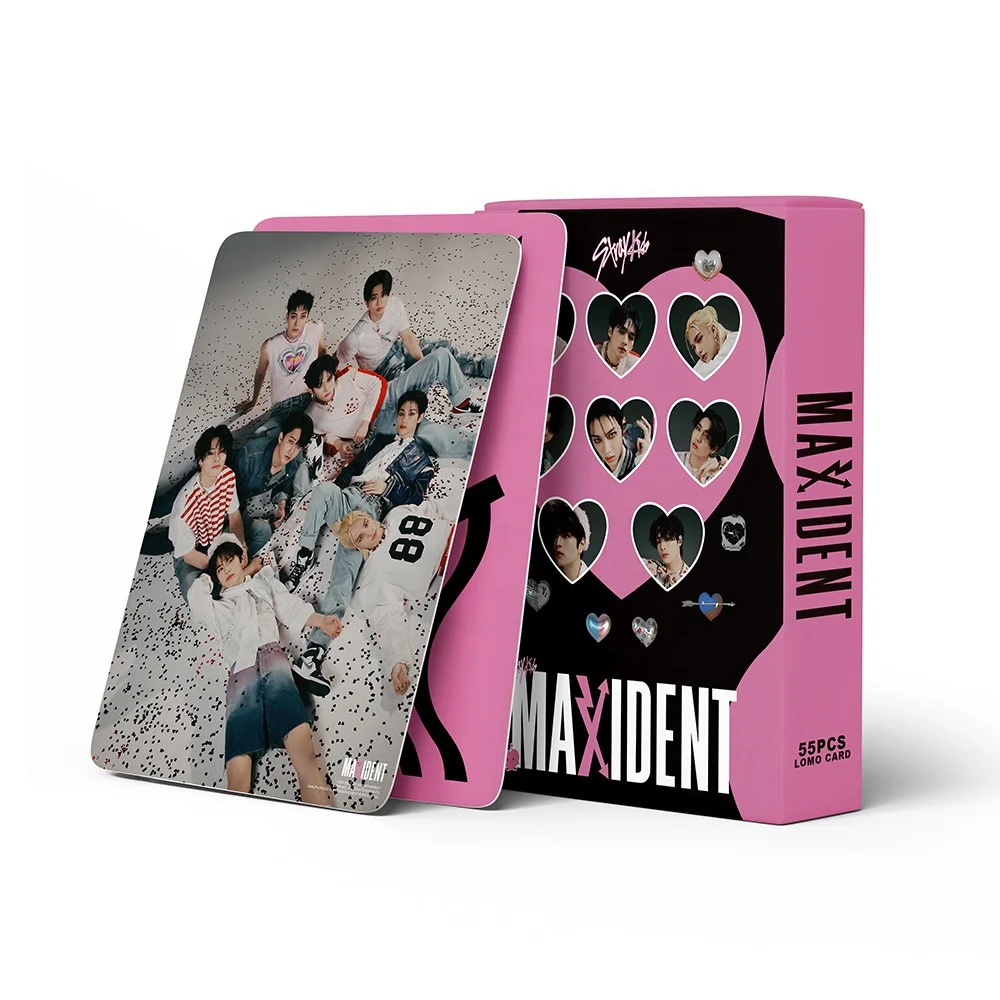 Yuwei KPOP Idol 55pcs/box Stray Kids MAXIDENT Photocard Lomo Card Photo Card