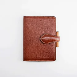 Customized Leather Notebooks  A5 A6 Gold Ring Binder Agenda Journal Diary Organizer Planner Hardcover Note Book