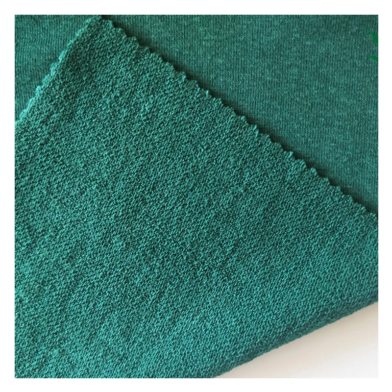 Heavy Weight 49% Hemp 40% Organic Cotton 11% Sorona French Terry Fabric Knitting Fabrics For Hoodies