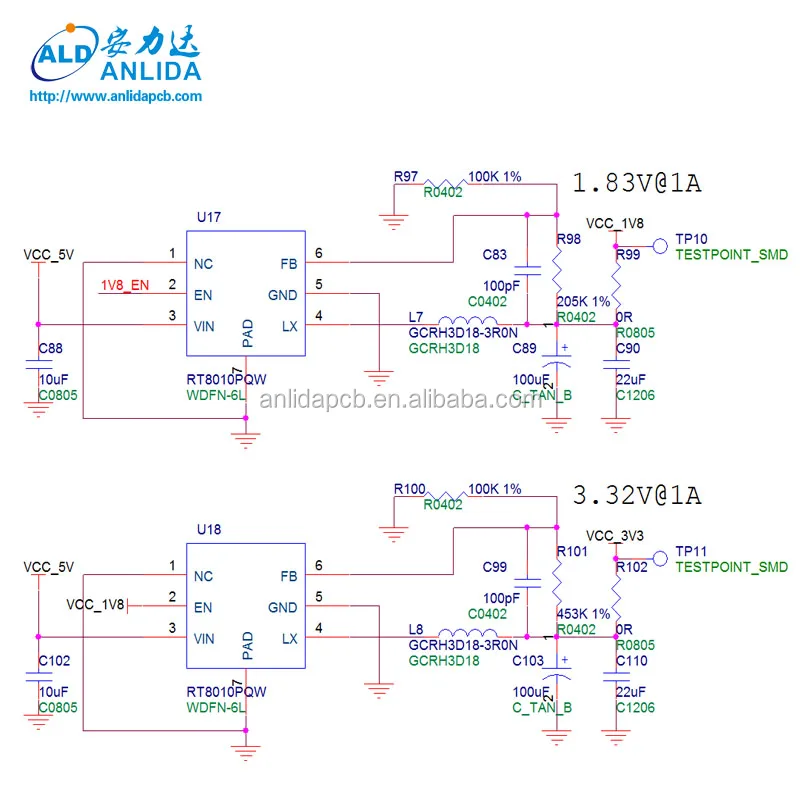 High speed pcb layout design service