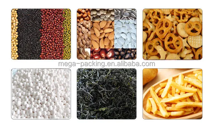 MEGA High Quality Automatic Rotary Pouch Ice Cube Sausage Frozen Meat Balls Filling Sealing Packaging Machine