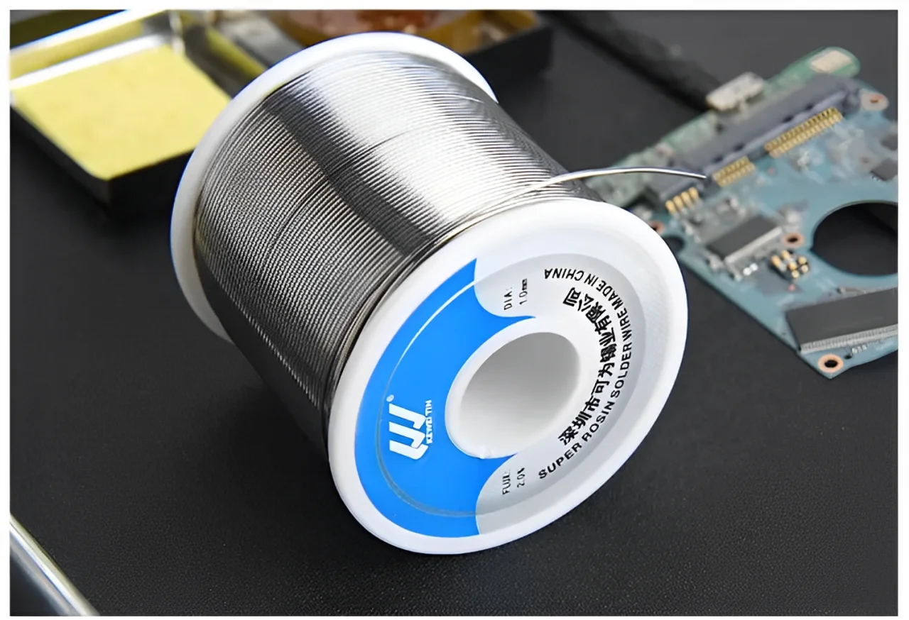Aluminum Solder Tin Soldering Iron Wire 0.4mm 8mm 60/40 Phone Repair Relife Solder Wire Roll with Flux