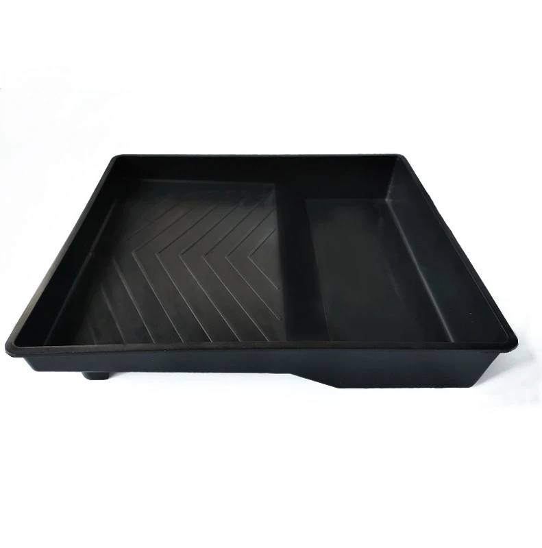 Wholesale Durable Black Plastic Hand Painted Ceramic Serving 12 inch big size Paint Roller Tray