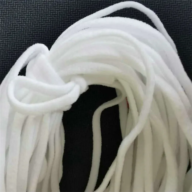 Reusable Color Raw Material Adjustable Flat Spandex Elastic Band Earloop Wide