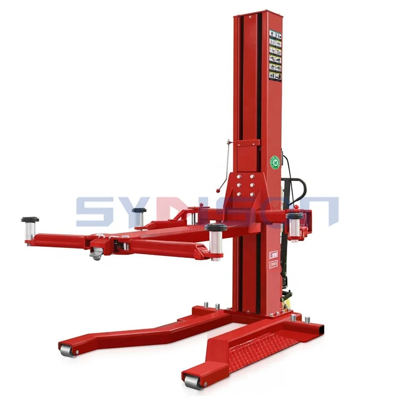 Movable Single Post Lift Hydraulic Lift  Auto Car Lift