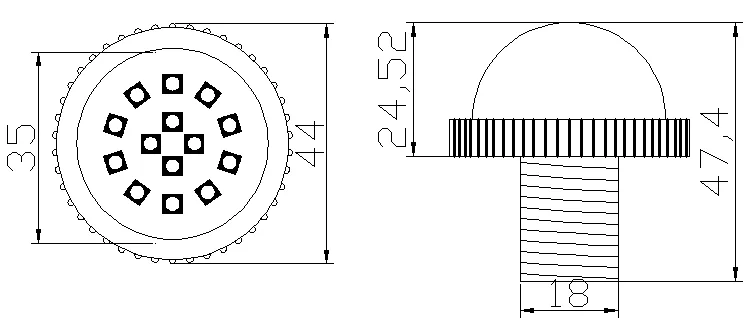 RGB Pixel Programmable IP68 Waterproof Dc24v 35mm Led Point Pixel Light.png