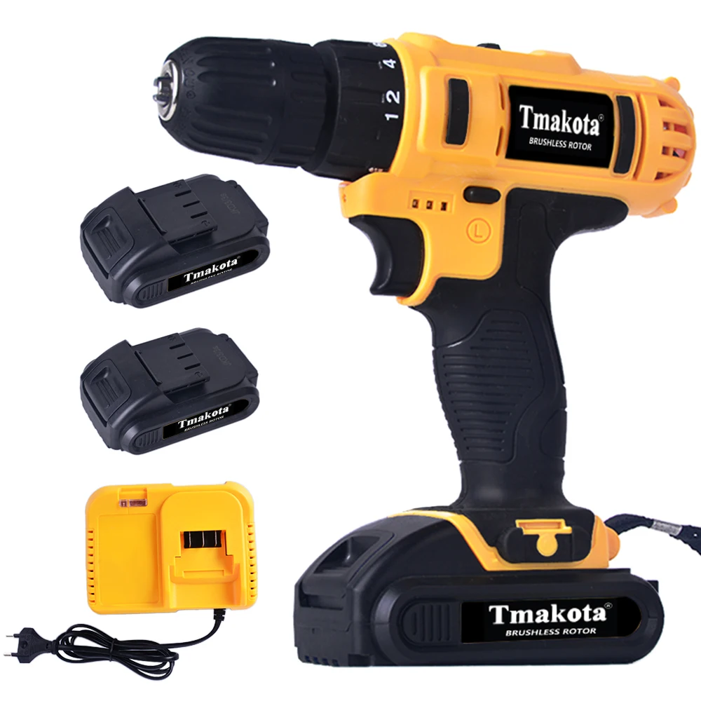 Double Speed Lithium Cordless Drill rotary hammer taladros Power Tools Impact Drill 18V Good Quality Electric Drills