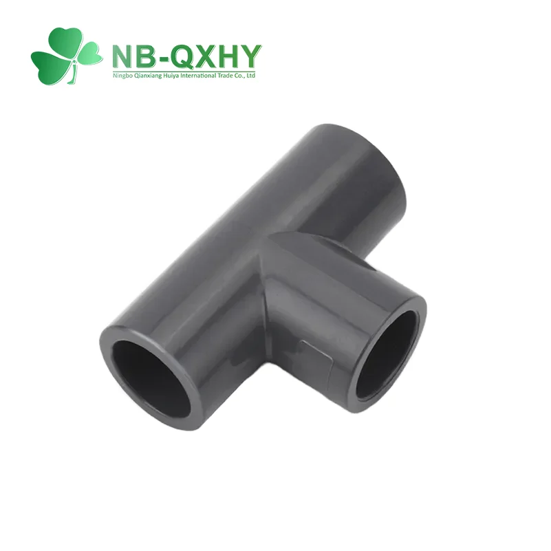 Wholesale ASTM Standard PVC UPVC Plastic SCH80 Pipe Fitting Equal Tee Socket UPVC Fitting