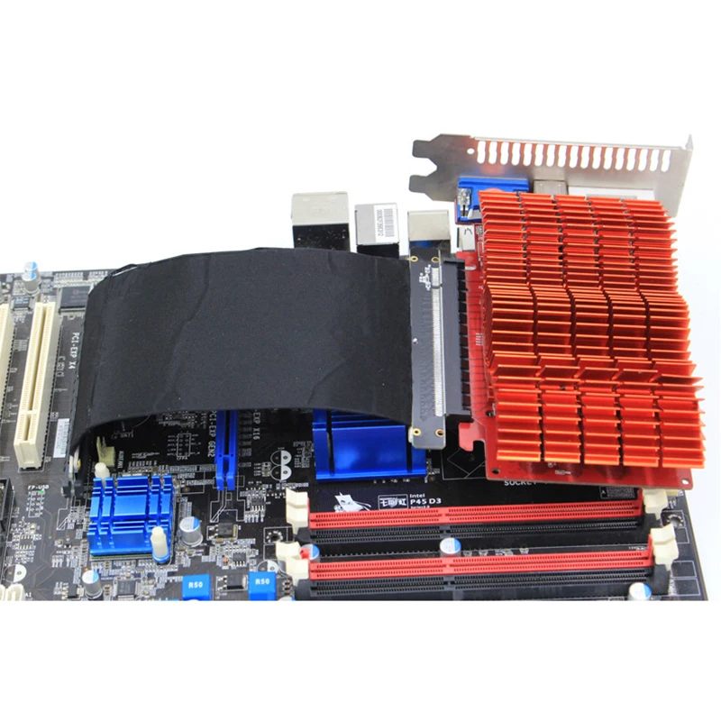 RGeek 30cm PCI-E x16 3.0 Flexible Riser Cable Card Graphics Card Extension Cable GPU Cable Adapter