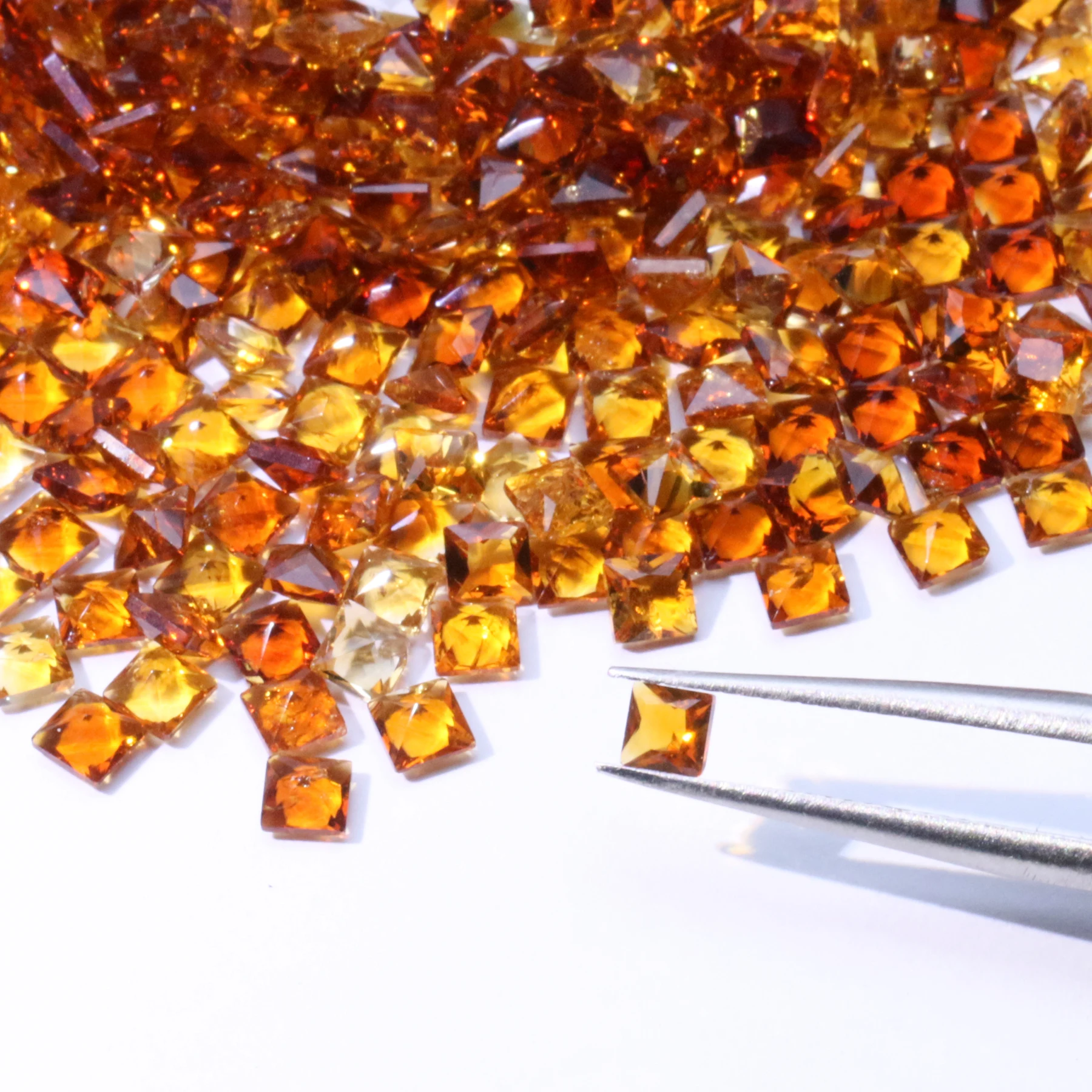 Natural Citrine Stone Citrine Gemstone Faceted Loose gemstones yellow Color Citrine