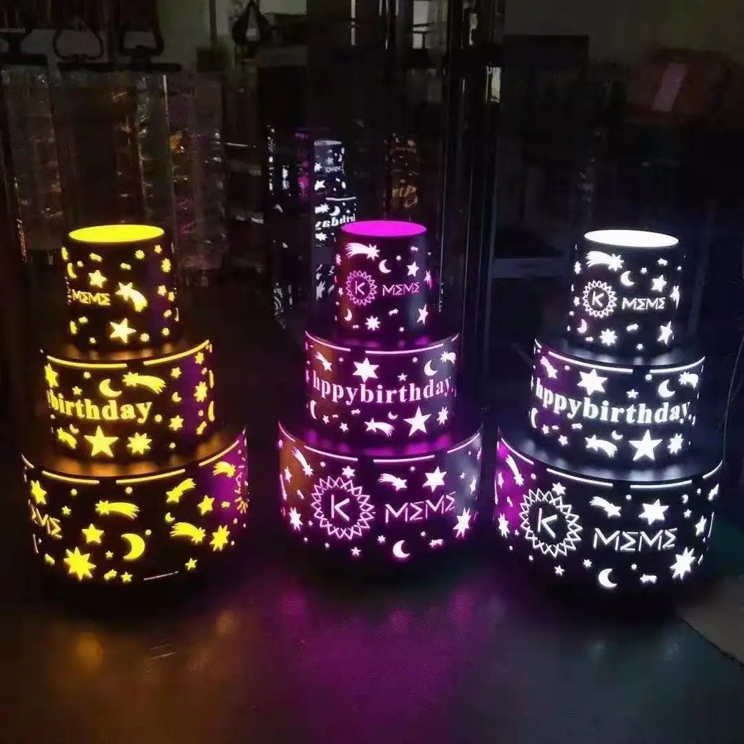 Bar Night Club Led wine  Bottle Glorifier  VIP Service led bottle display birthday cake Bottle Presenter Carrier Case