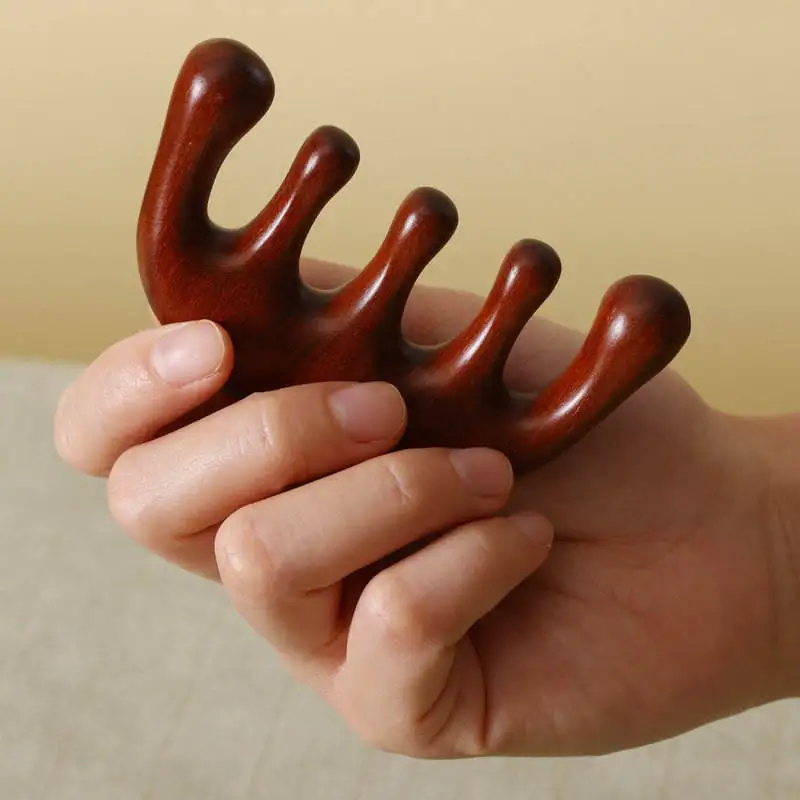 custom logo dredge meridians hair massager comb hair scalp massager brush for hair growth