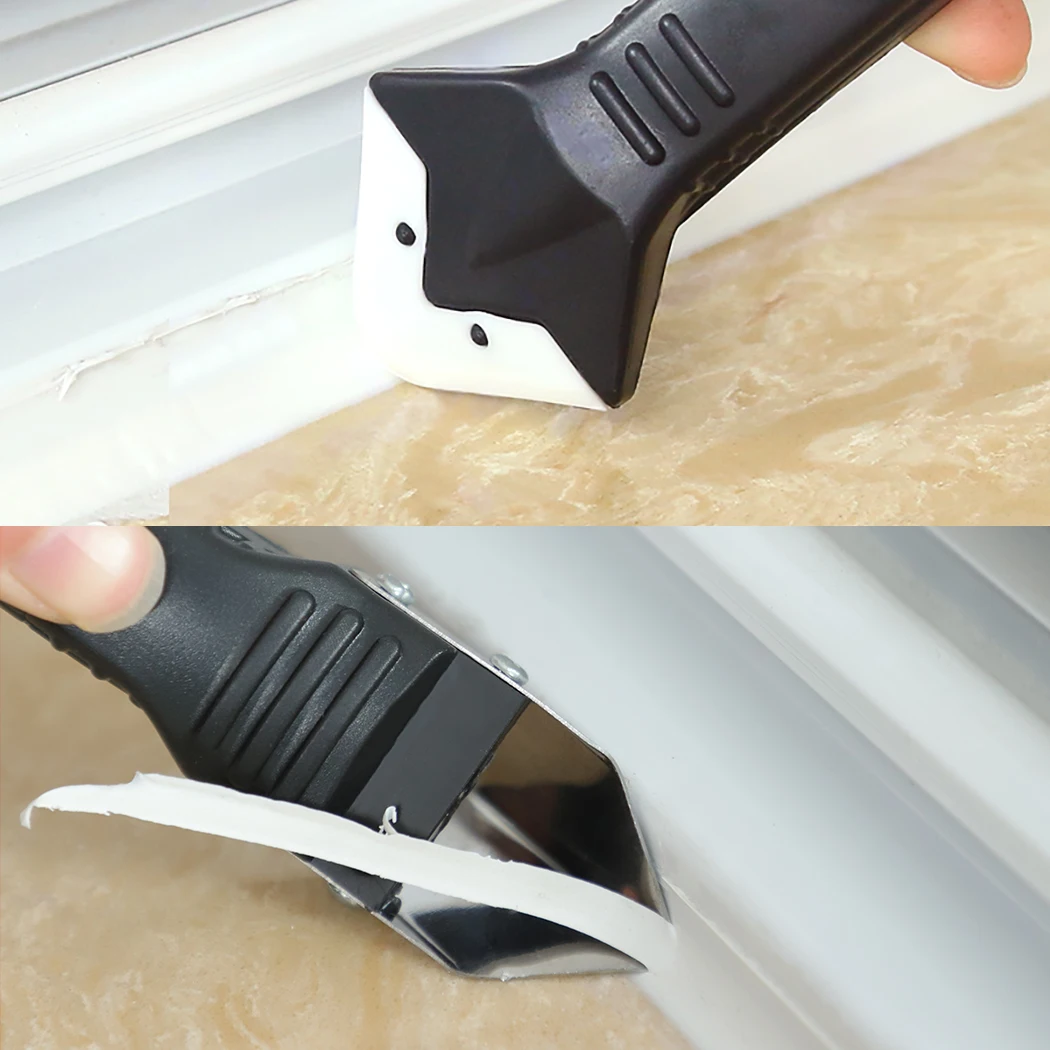 Three in One Silicone Remover Sealant Smooth Scraper Caulking Decorative Agent Grouting Kit Floor Mold Tool Kit Accessories