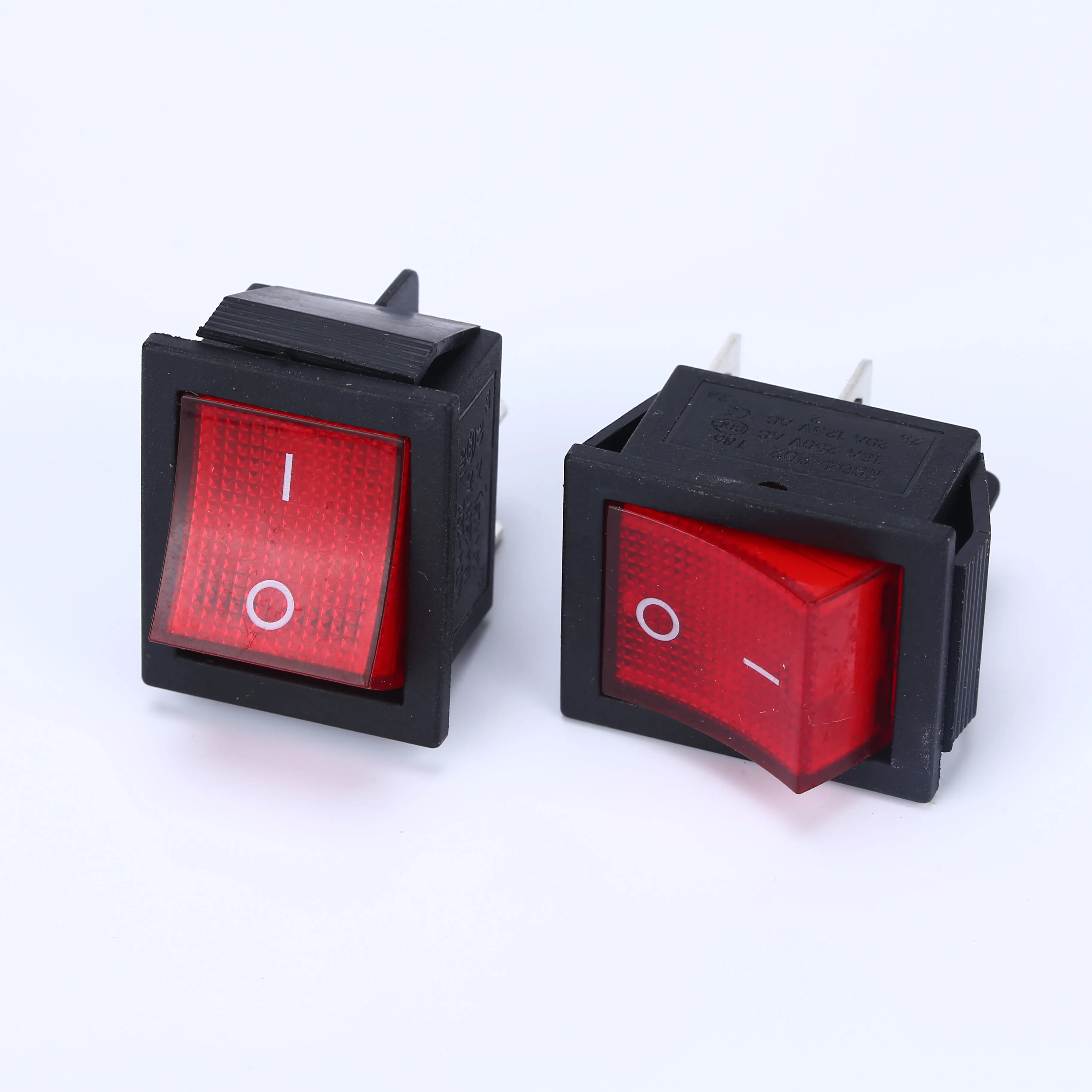 4 Pin Snap In Rectangle rocker switch t120 ON/OFF Car/Boat Switch / Red Light