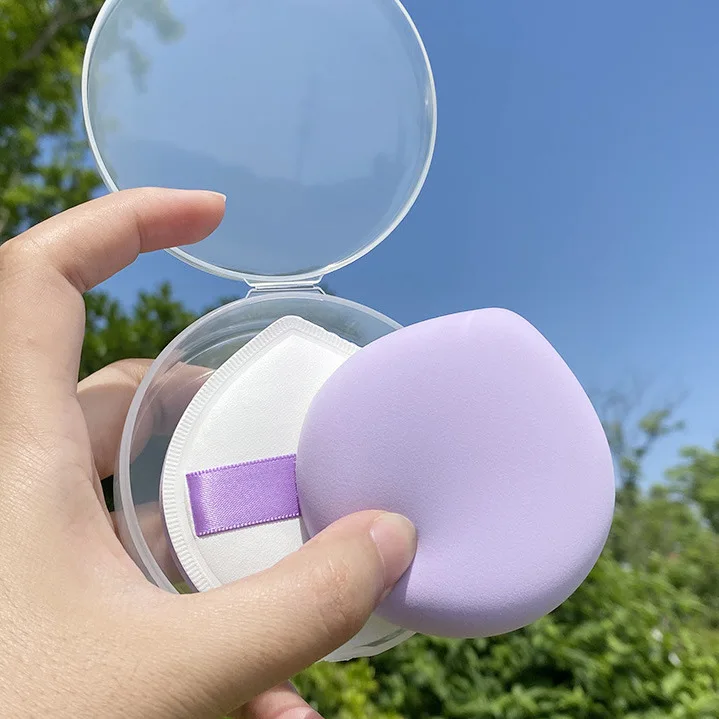 Rubycell Cotton Candy Powder Puff Air Sensing Round Shape Dry and Wet Air Cushion Sponge Puff Foundation Makeup Tools 20 Pcs